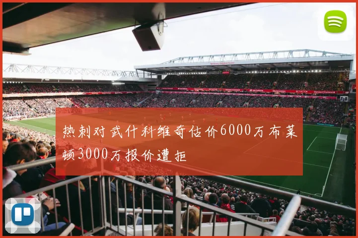 热刺对武什科维奇估价6000万布莱顿3000万报价遭拒